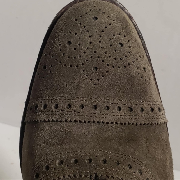 Allen Edmonds Strand Suede Cap Toe Shoes  Size 9.5 B - Picture 7 of 16